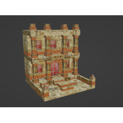 Aztec temple 3d model movie...