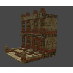 Aztekentempel 3D-Modellfilmszene, geeignet für 3D-Video oder Spiel