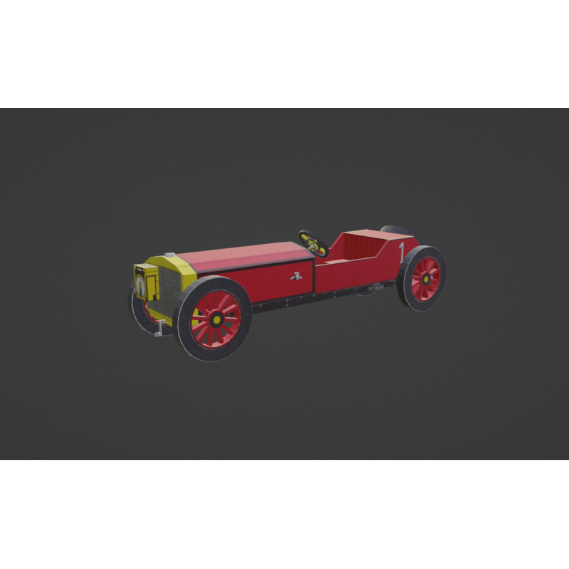 Austin Gran Prix 1908 modello 3d free