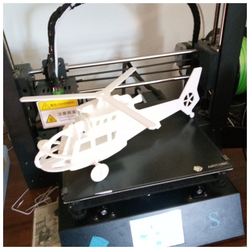 Elicottero modello 3d free per la stampa 3d da montare