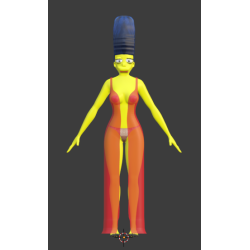 Modelos 3D da família Simpson completos com transformação facial