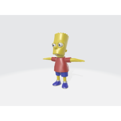 Modelos 3D da família Simpson completos com transformação facial