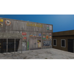 Garage modello 3d free set...