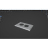 Duplex Plug Cover modello 3d free da stampare file stl