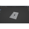 Placca Switch Cover with On/OFF modello 3d free da stampare file stl