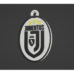 Armoiries de la Juventus et fichier Stl porte-clés à imprimer