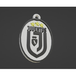 Armoiries de la Juventus et fichier Stl porte-clés à imprimer