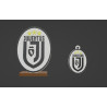 Armoiries de la Juventus et fichier Stl porte-clés à imprimer