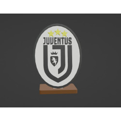 Armoiries de la Juventus et fichier Stl porte-clés à imprimer