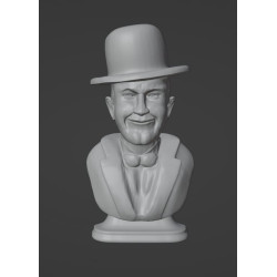 Busto in 3d di Stan Laurel...