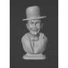 Busto in 3d di Stan Laurel pronto per la stampa