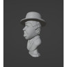 Busto 3d di Oliver Hardy per la stampa altezza 10cm