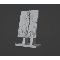 Amulette paléo babylonienne représentant la divinité Lilith modèle 3d