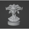 Büste des Dämons Lilith 3D-Modell zum Ausdrucken