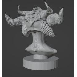 Büste des Dämons Lilith 3D-Modell zum Ausdrucken