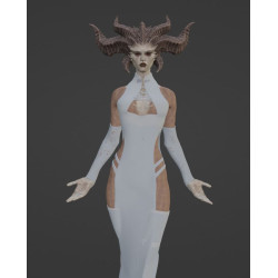 Lilith Queen of demons 3d model to print