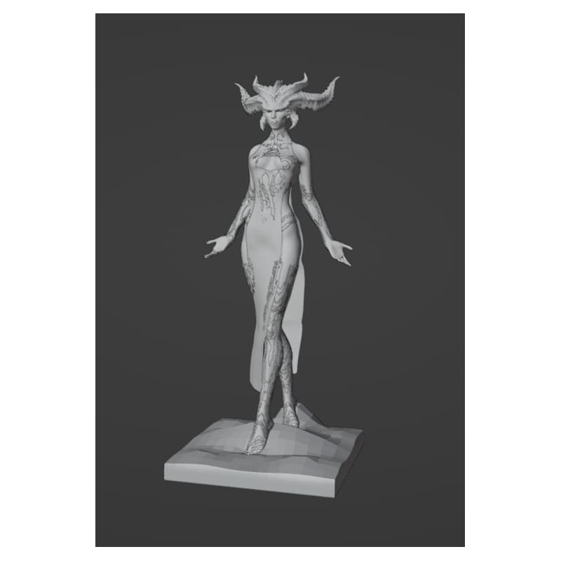 Lilith Königin der Dämonen 3D-Modell zum Drucken