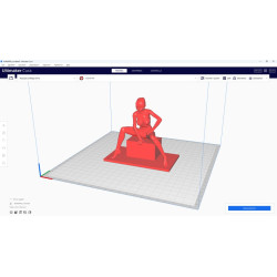 Seated woman 3d model to print made with Blender