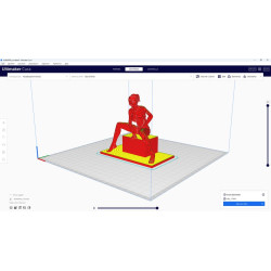 Donna seduta modello 3d da stampare