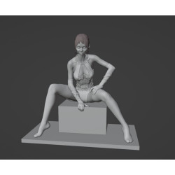 Seated woman 3d model to...