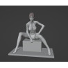 Modelo 3d de mujer sentada para imprimir hecho con Blender