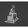 Seated woman 3d model to print made with Blender