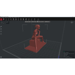 Seated woman 3d model to print made with Blender