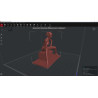 Seated woman 3d model to print made with Blender