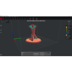 Modèle 3d de femme agenouillée à imprimer Fichier STL réalisé avec Blender