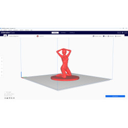 Modèle 3d de femme agenouillée à imprimer Fichier STL réalisé avec Blender