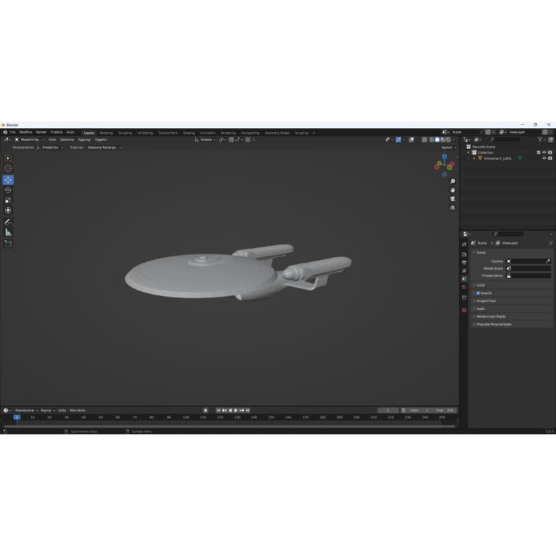 Enterprise-C_s 3D-Modell zum Drucken von Star Trek