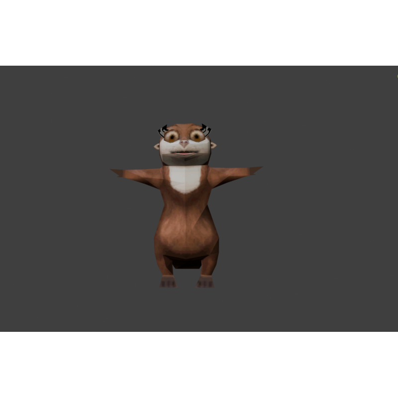 Marlène des pingouins de Madagascar modèle 3D