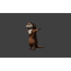 Marlène des pingouins de Madagascar modèle 3D