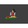 Candle holder with Mickey Mouse 3D model to print