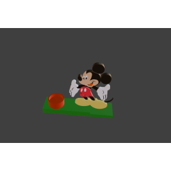 Candle holder with Mickey Mouse 3D model to print