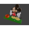 Candle holder with Mickey Mouse 3D model to print