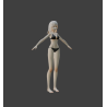 Garota de cueca modelo 3D grátis