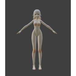 Garota de cueca modelo 3D grátis