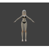 Chica en ropa interior modelo 3d gratis