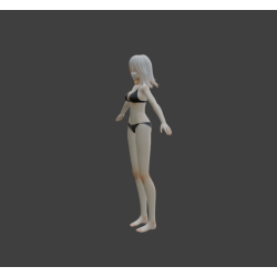 Garota de cueca modelo 3D grátis