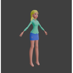 Gwen modello 3d free