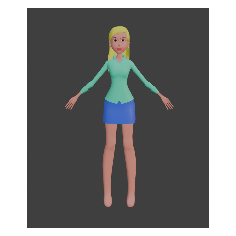 Gwen modello 3d free