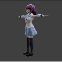 Yuri alunna modello 3d free