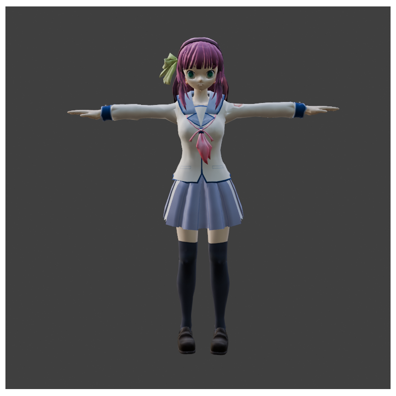 Yuri alunna modello 3d free