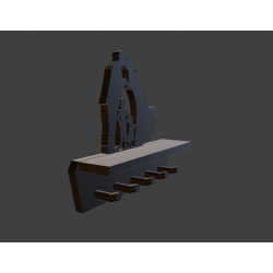 3D-Modell Schlüsselanhänger „United Family“ - STL-Datei für 3D-Druck