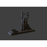 3D Model Candle Holder "Kiss Under the Lamppost" - STL File for 3D Printing