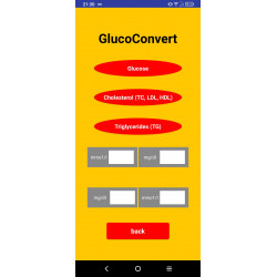 GlucoConvert: Seu conversor de unidades de glicose, colesterol e triglicerídeos