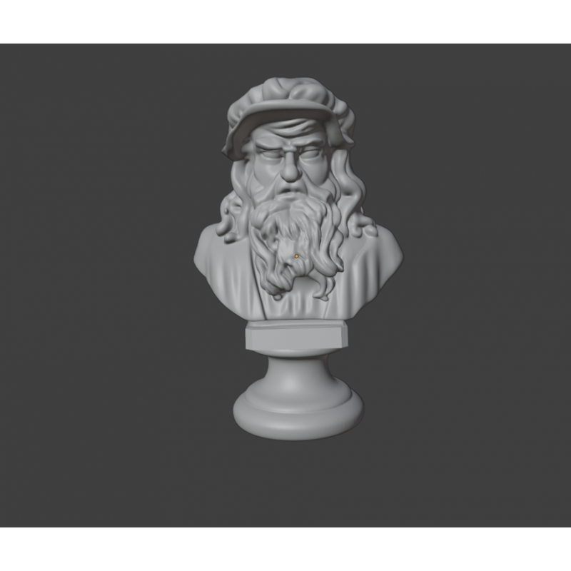 Busto de Leonardo Da Vinci será impreso en 3D