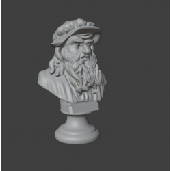 Busto de Leonardo Da Vinci será impreso en 3D