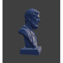 Platón - Busto 3D optimizado para impresión